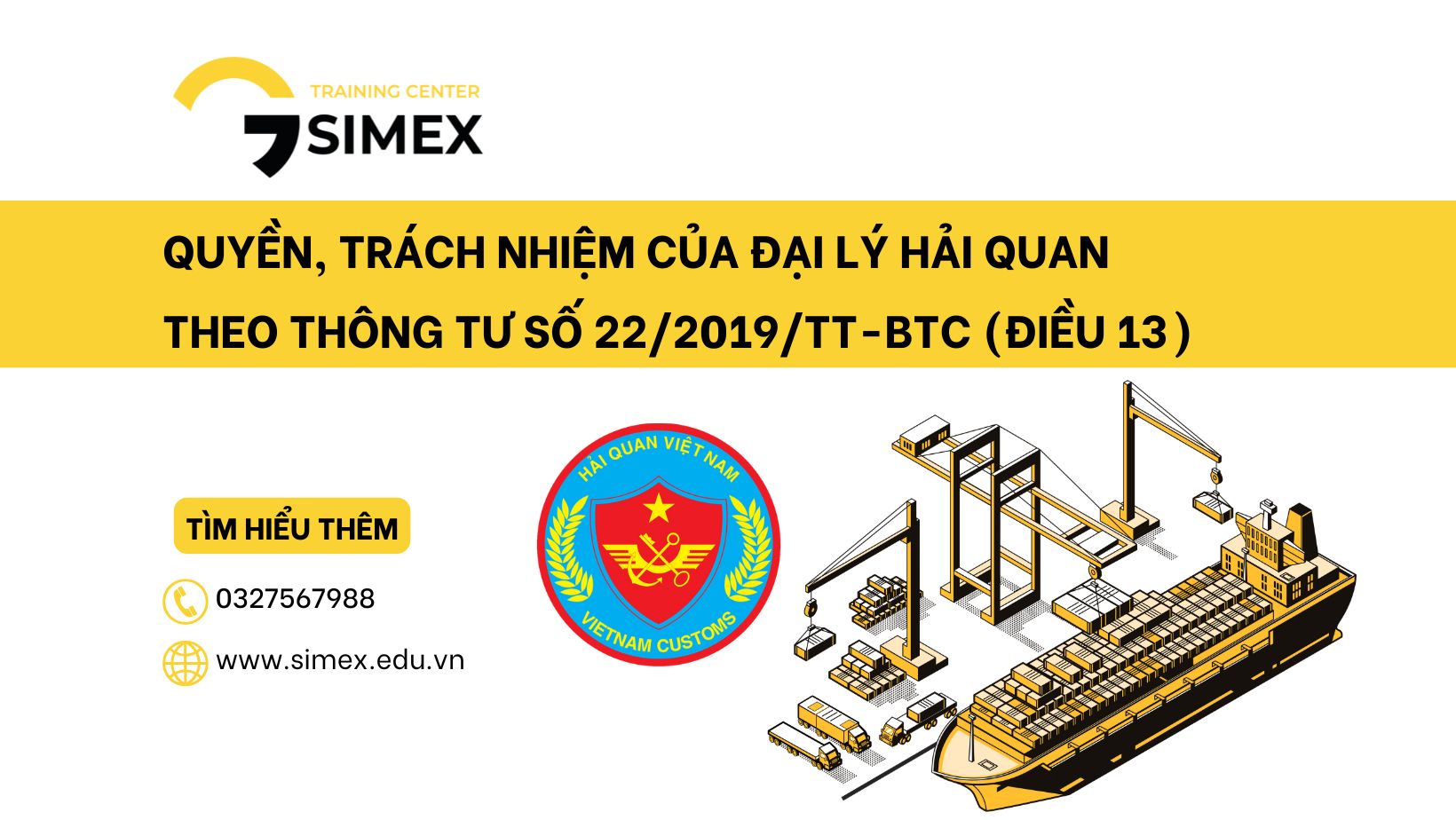 Quyền, Trách nhiệm của Đại Lý Hải Quan theo Thông tư Số 22/2019/TT-BTC (Điều 13)